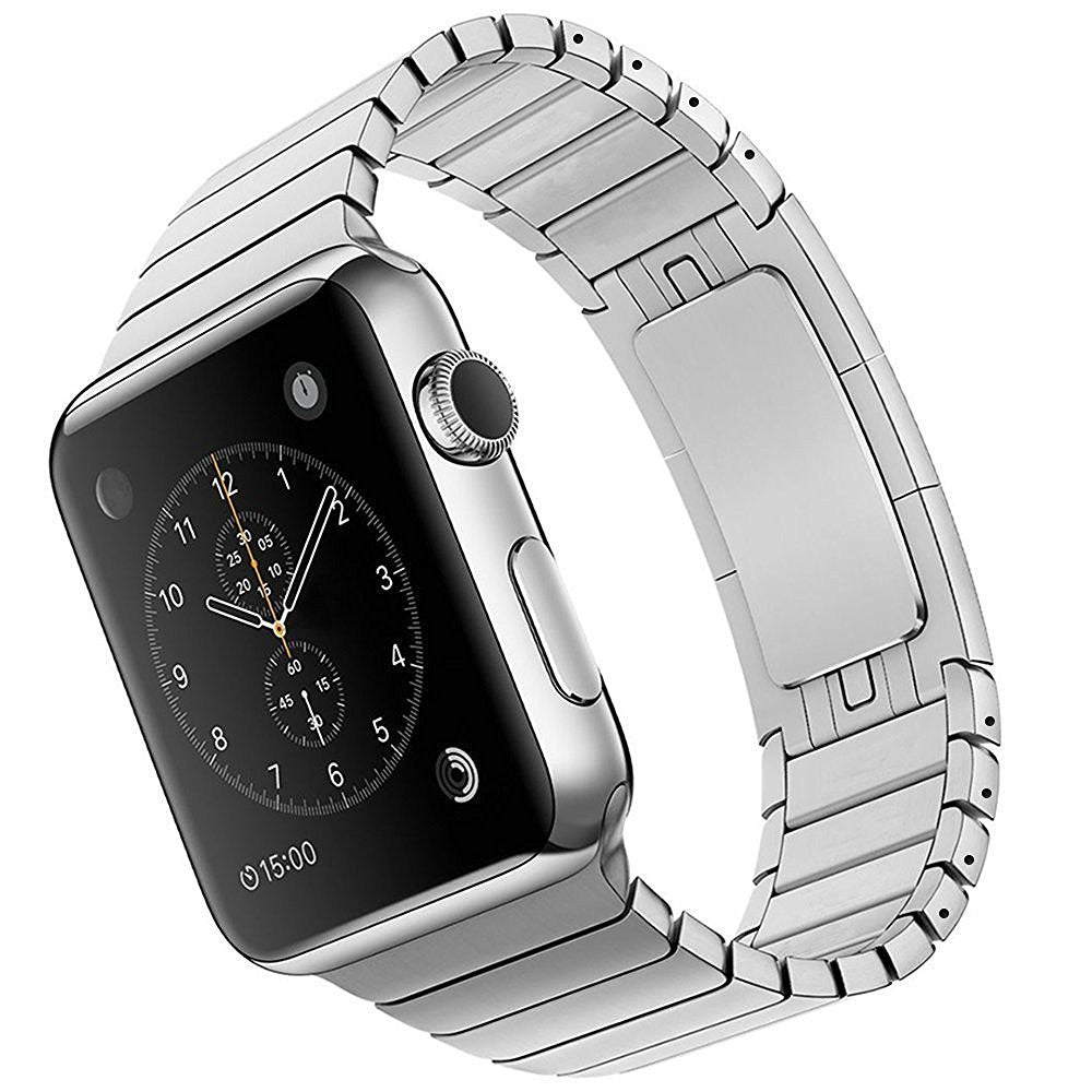 1:1 Scale Stainless Steel Watchband Strap for Apple Watch Series 8 7 41mm / Series 6 SE / SE(2022) 5 4 40mm / Series 3 2 1 38mm - Silver Color - UNIQBUY