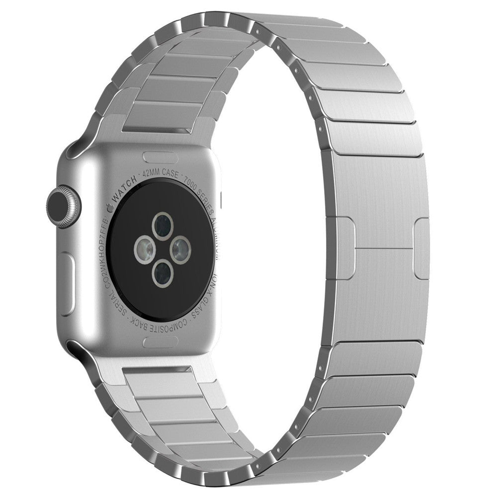 1:1 Scale Stainless Steel Watchband Strap for Apple Watch Series 8 7 41mm / Series 6 SE / SE(2022) 5 4 40mm / Series 3 2 1 38mm - Silver Color - UNIQBUY