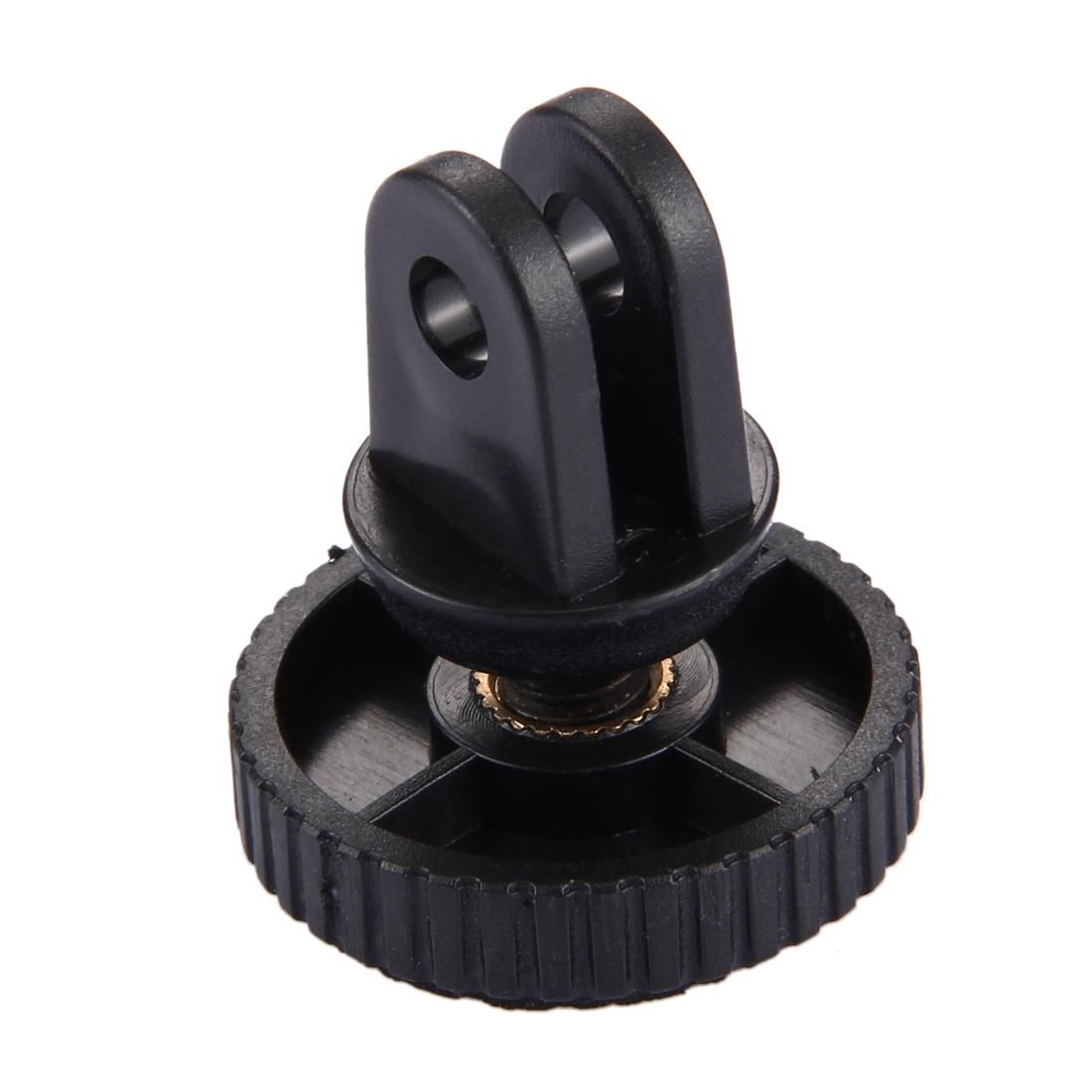 PULUZ 1/4 inch Screw Tripod Mount Adapter for GoPro HERO9 Black / HERO8 Black / HERO7 /6 /5 /5 Session /4 Session /4 /3+ /3 /2 /1, Xiaoyi and Other Action Cameras, 5mm Diameter Screw Hole, 3.3cm Diameter