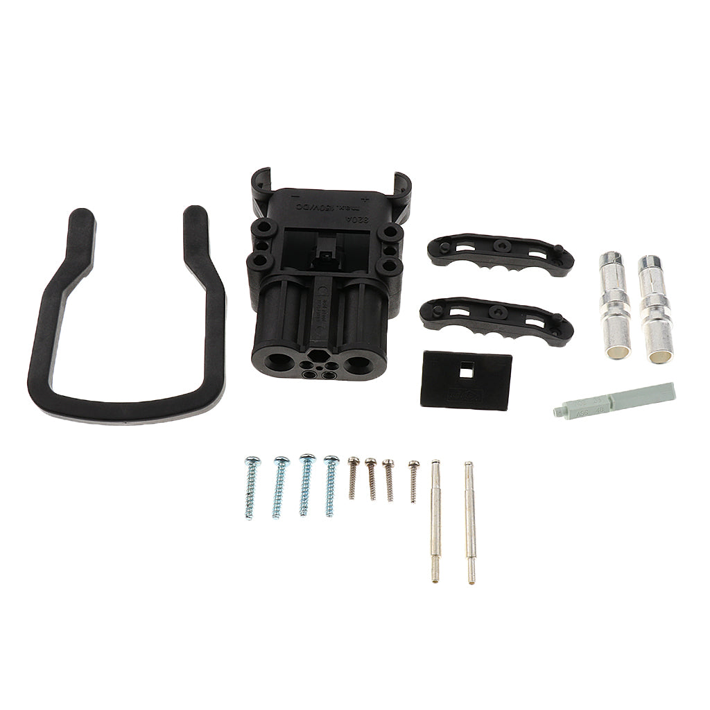 1 Pair Male Female Wire Power Connector Terminal Kit Heavy Duty Black