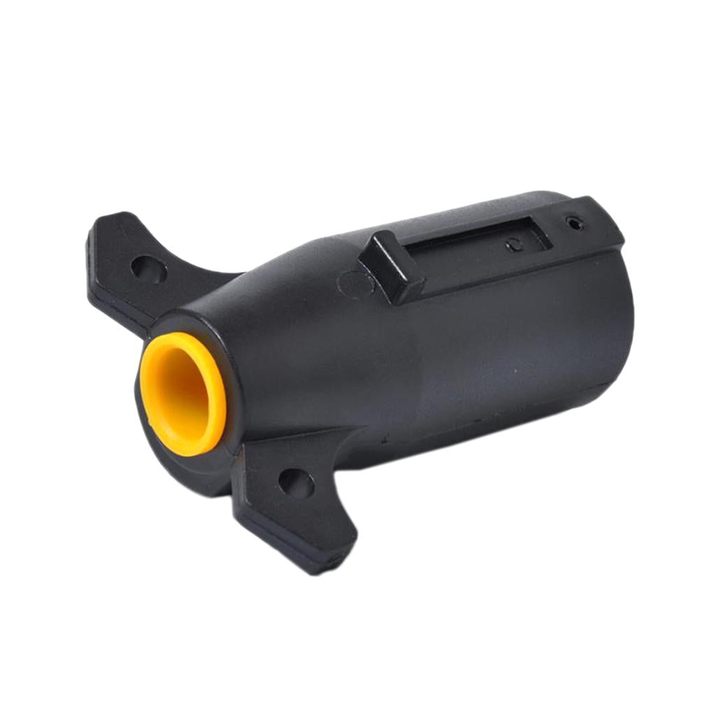 1SET 12 V 7 Way Round RV Blade Trailer Light Connector Adapter Plug + Socket