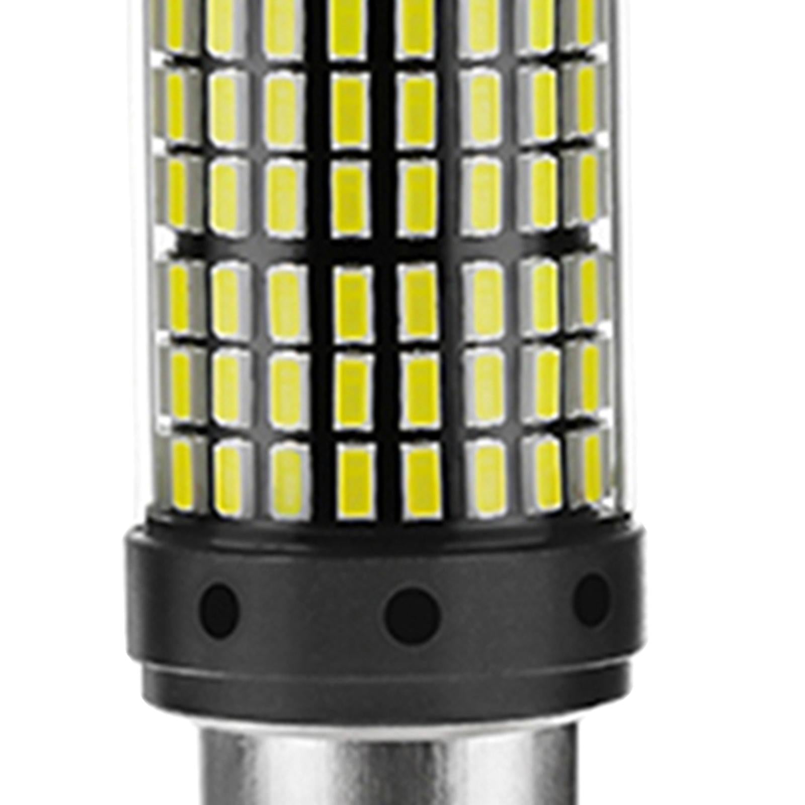 144SMD LED Car Brake Bulb 1200LM 6000K for Tail Light 150 Angle 1156 White