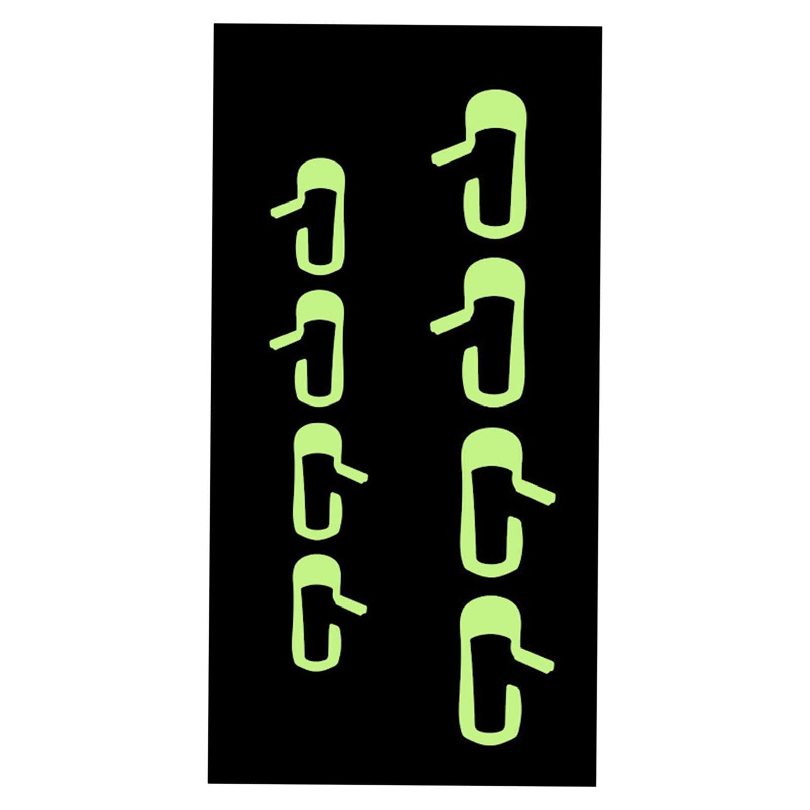 1 Set of Car Exit Vinyl Sticker Door-Botton Mark Novelty for Model 3 Fluorescence