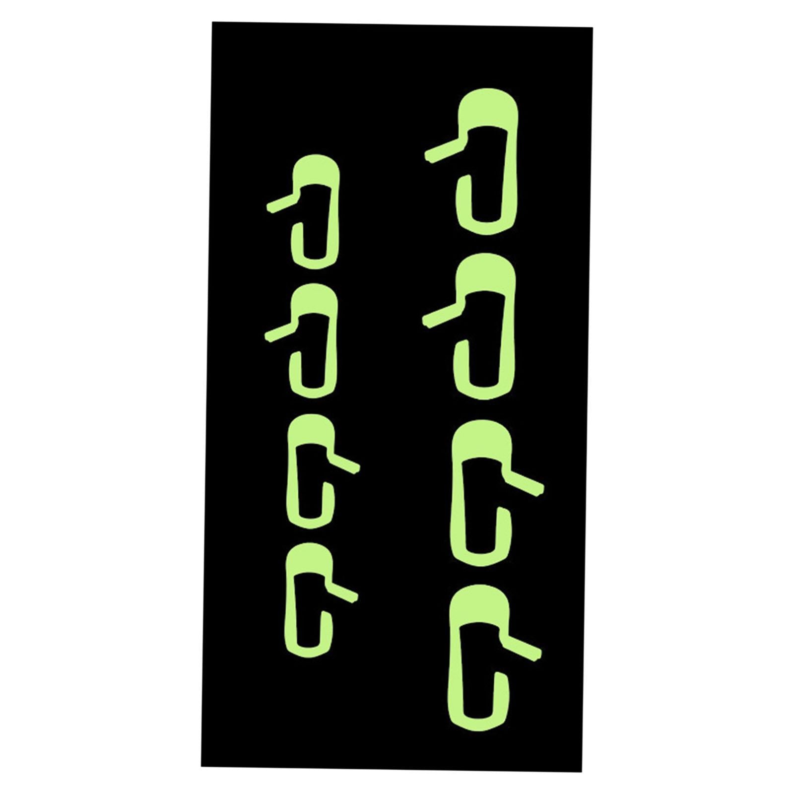 1 Set of Car Exit Vinyl Sticker Door-Botton Mark Novelty for Model 3 Fluorescence