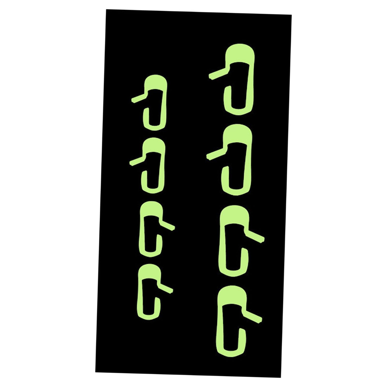 1 Set of Car Exit Vinyl Sticker Door-Botton Mark Novelty for Model 3 Fluorescence