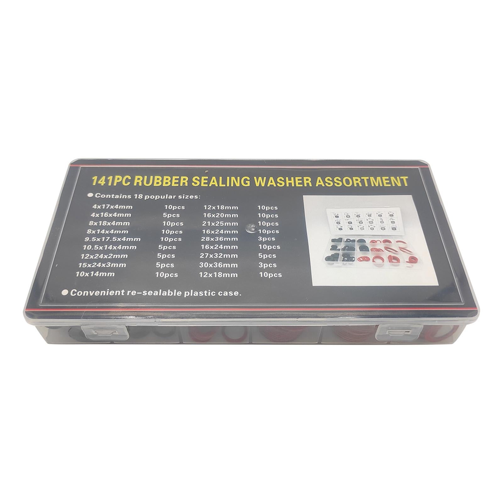 141x Rubber Sealing Washer Kit for Professional Plumbing Water Hose