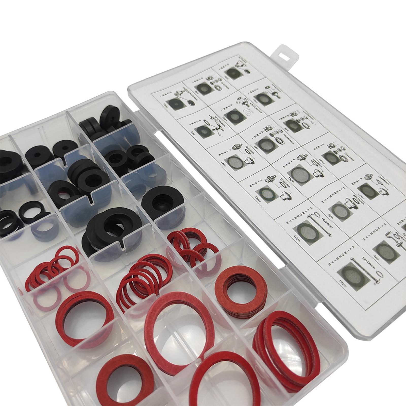 141x Rubber Sealing Washer Kit for Professional Plumbing Water Hose
