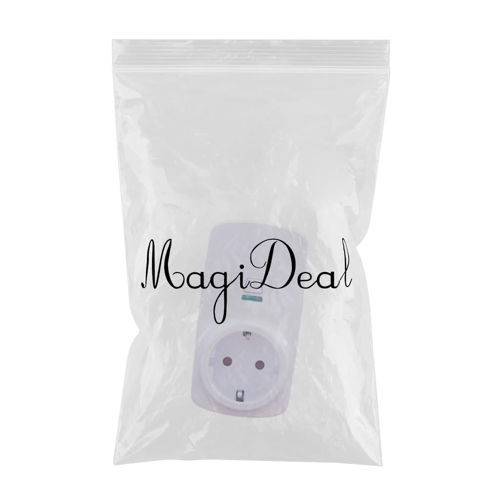 16A Wifi Smart EU Plug Power Socket Outlet APP Control For Google Home