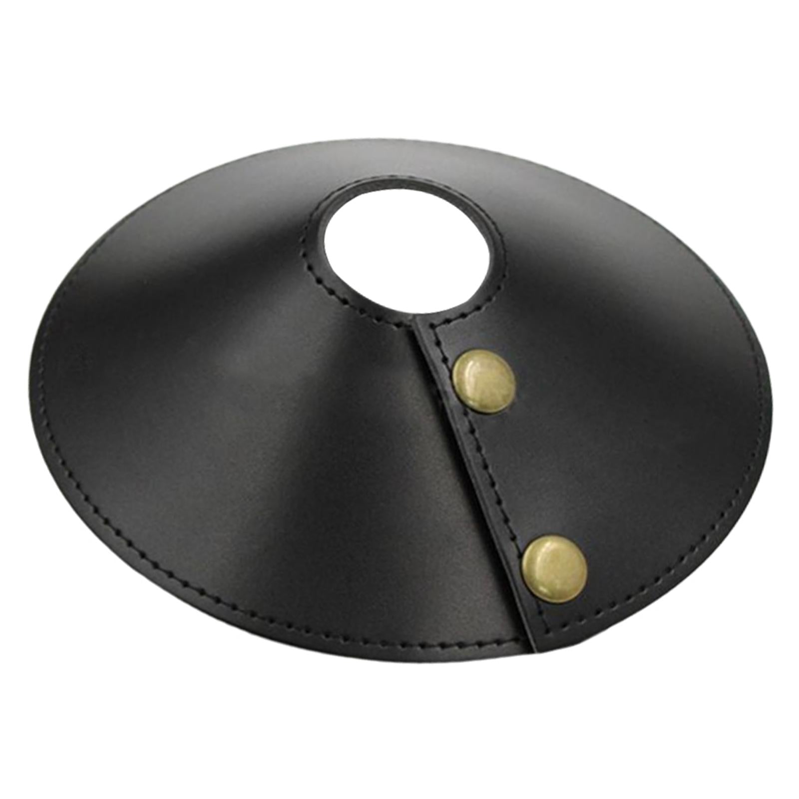 1 Set Leather Waterproof PU Durable Vintage Light Cover Lampshade for Home Black S