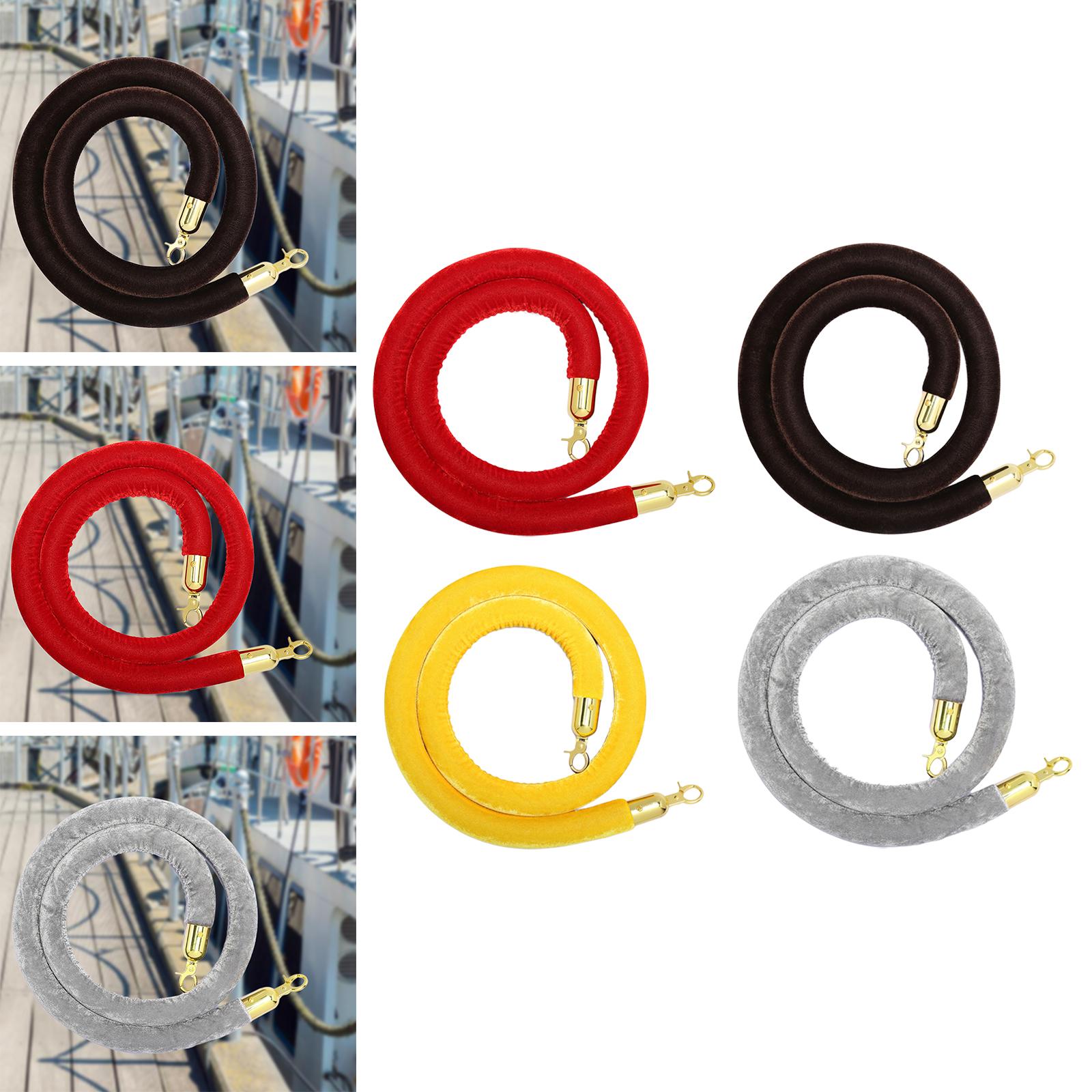 1Pcs Rope Velvet 1.5M Crowd Control for Exhibition Celebration Red