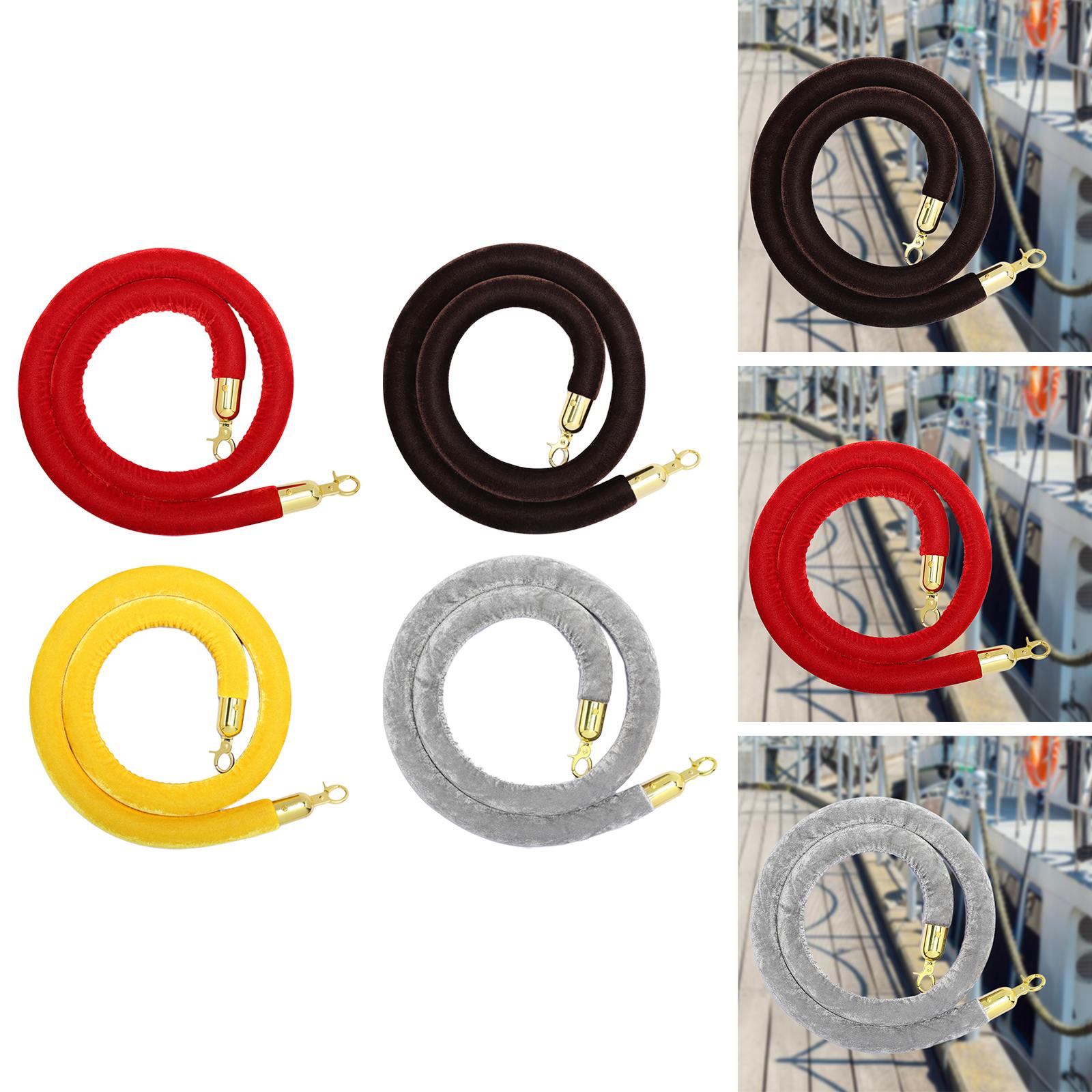1Pcs Rope Velvet 1.5M Crowd Control for Exhibition Celebration Red
