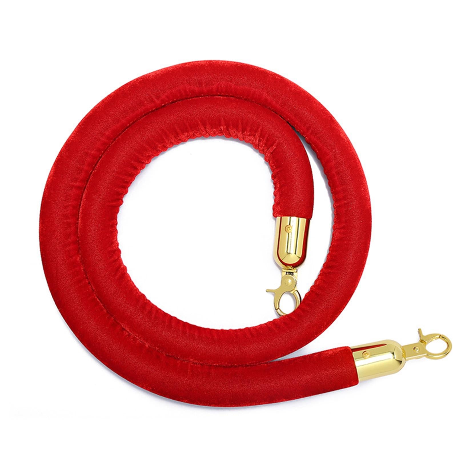 1Pcs Rope Velvet 1.5M Crowd Control for Exhibition Celebration Red