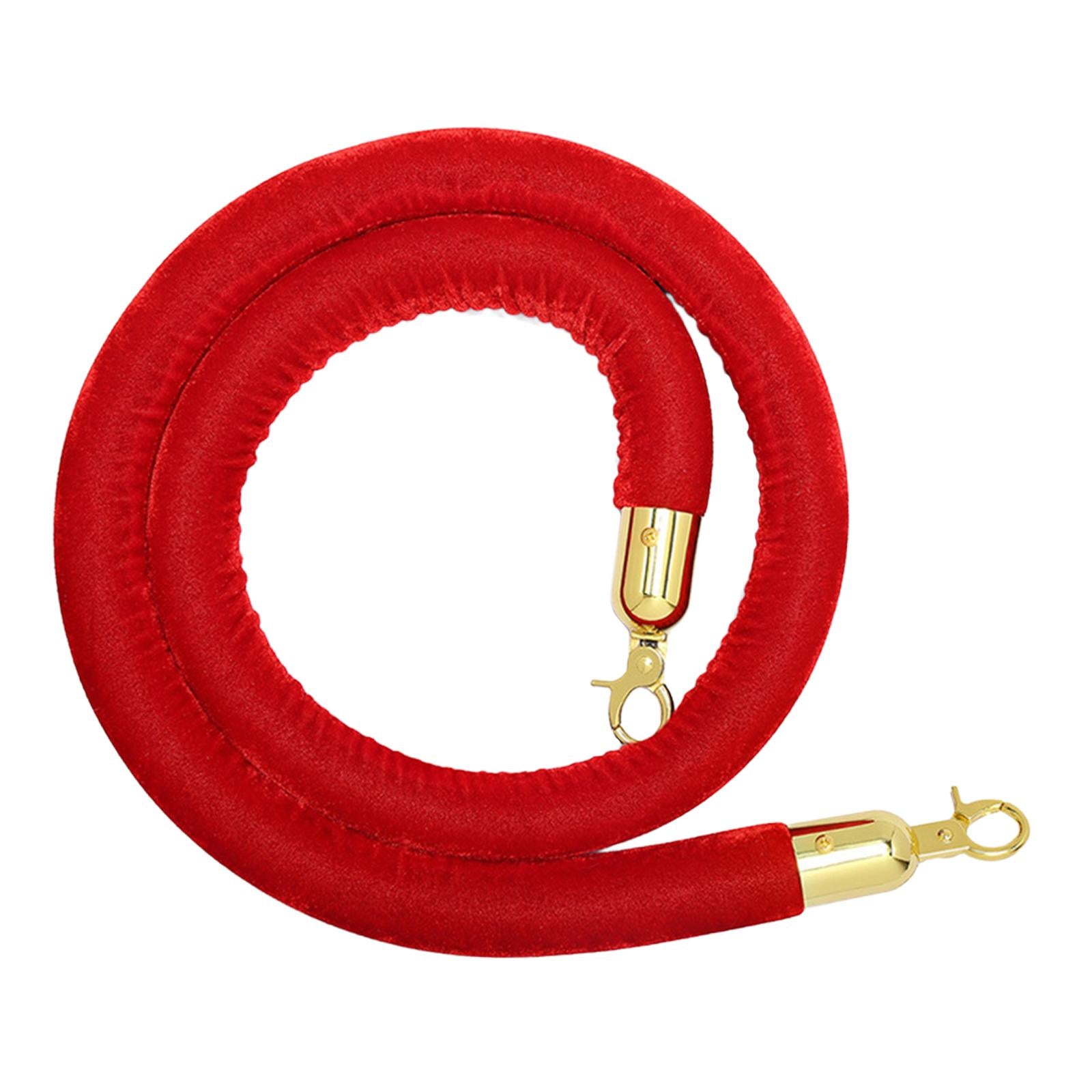 1Pcs Rope Velvet 1.5M Crowd Control for Exhibition Celebration Red