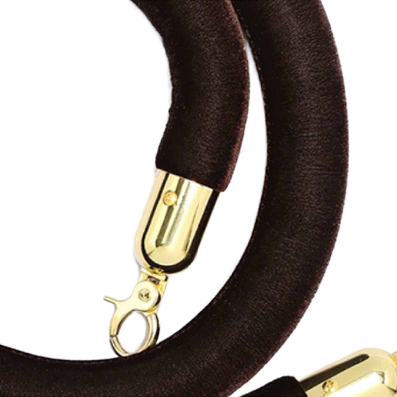 1Pcs Rope Velvet 1.5M Crowd Control for Exhibition Celebration Black
