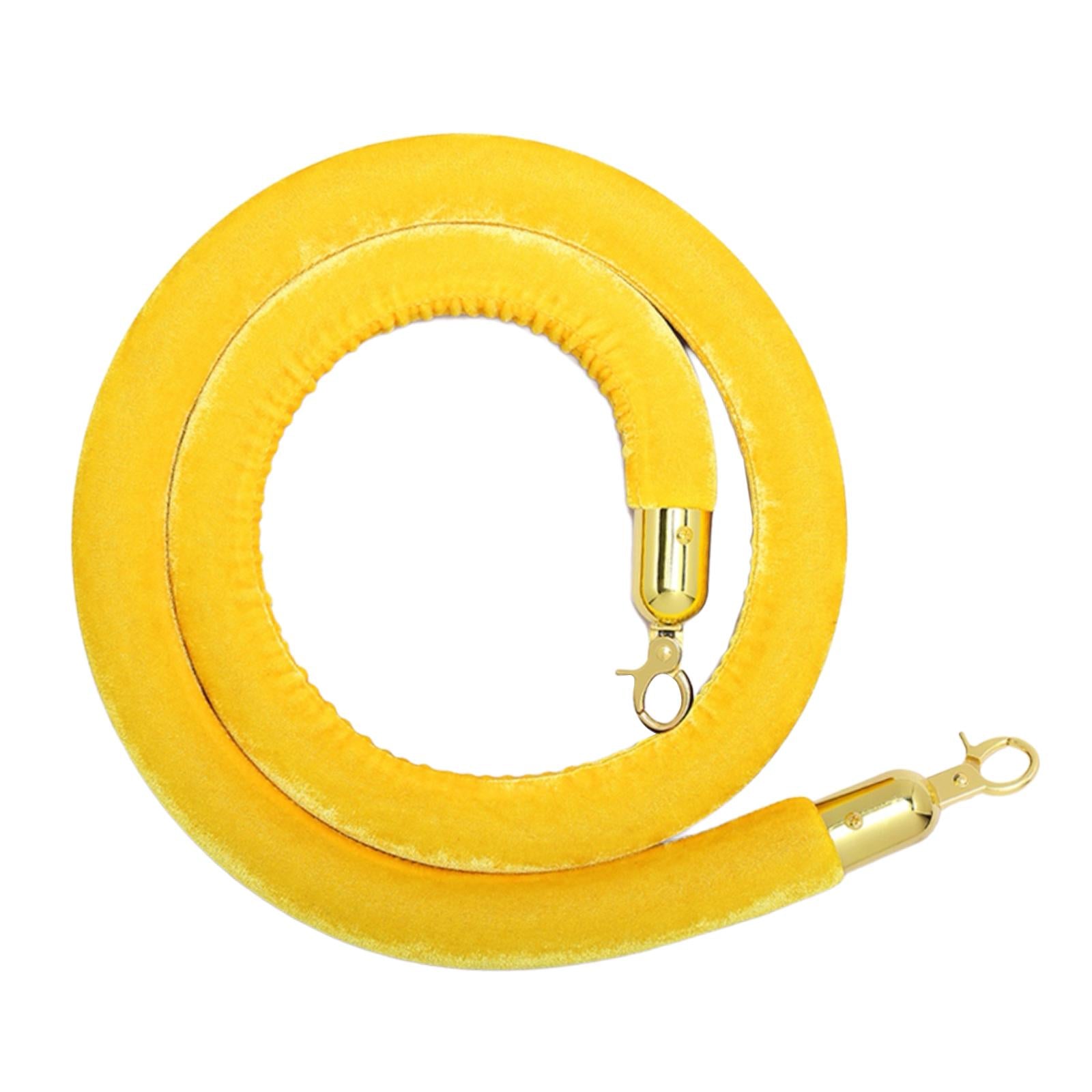 1Pcs Rope Velvet 1.5M Crowd Control for Exhibition Celebration Yellow
