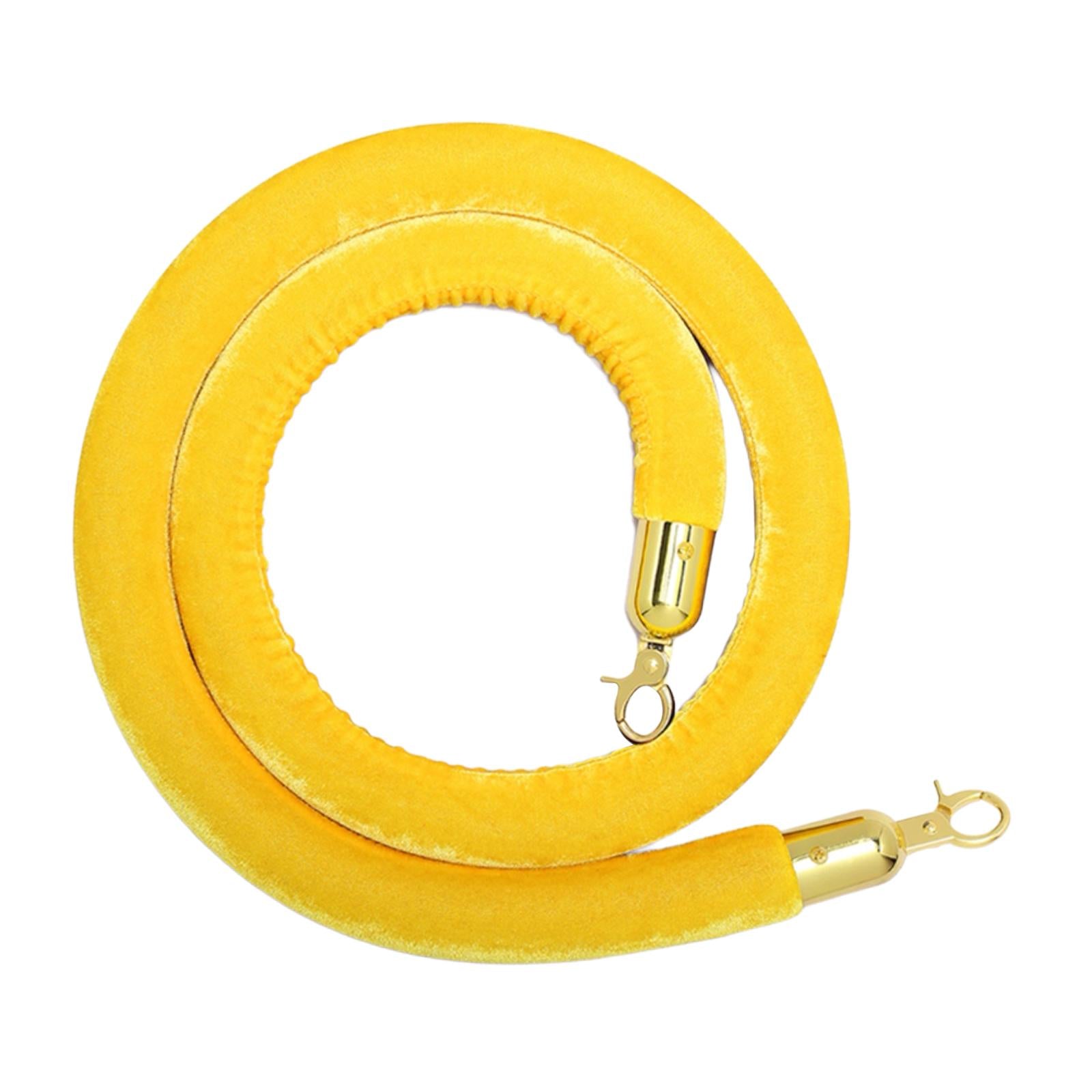 1Pcs Rope Velvet 1.5M Crowd Control for Exhibition Celebration Yellow