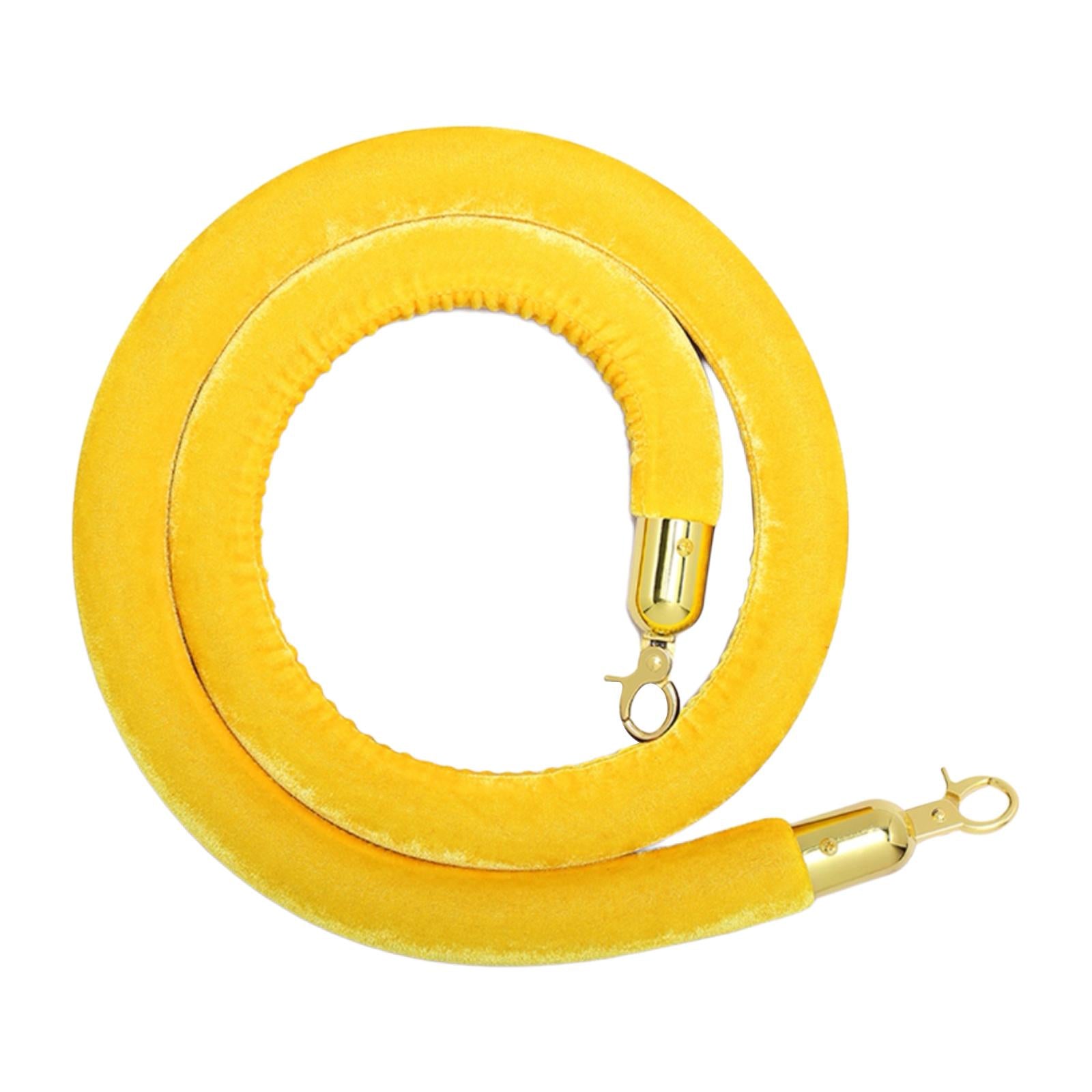 1Pcs Rope Velvet 1.5M Crowd Control for Exhibition Celebration Yellow