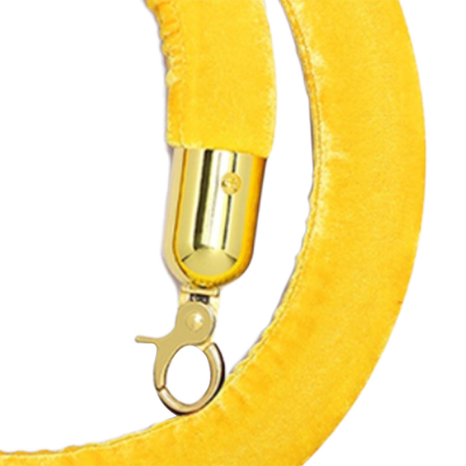 1Pcs Rope Velvet 1.5M Crowd Control for Exhibition Celebration Yellow