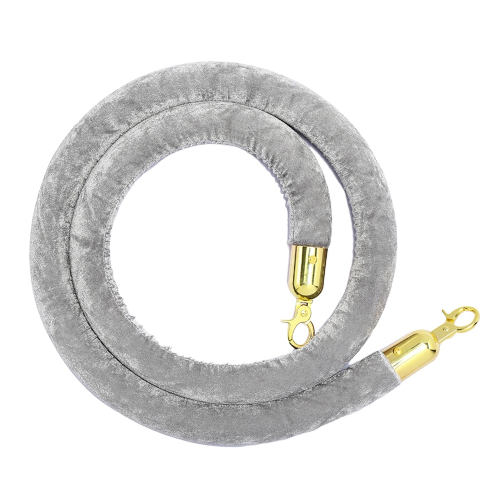 1Pcs Rope Velvet 1.5M Crowd Control for Exhibition Celebration Gray