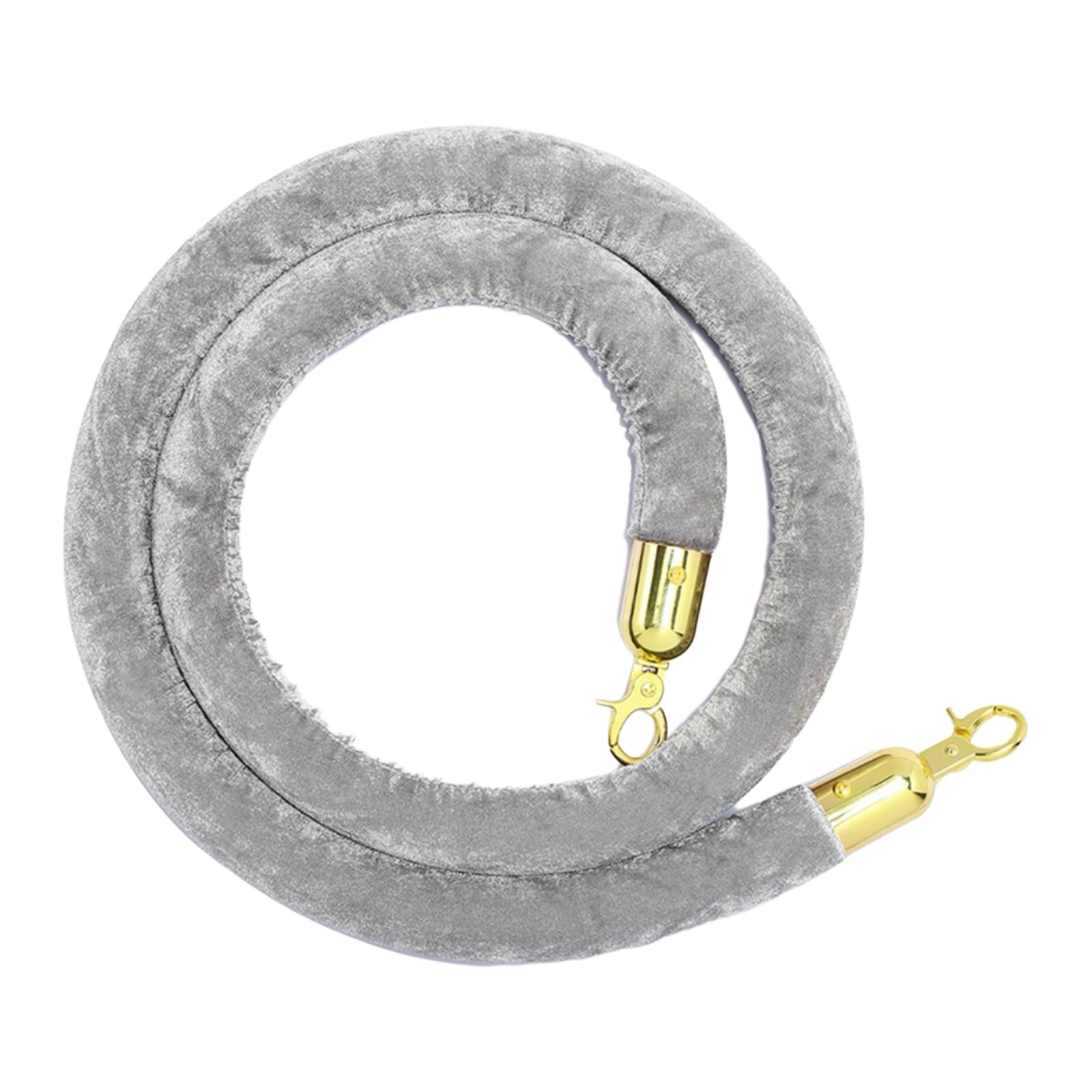1Pcs Rope Velvet 1.5M Crowd Control for Exhibition Celebration Gray