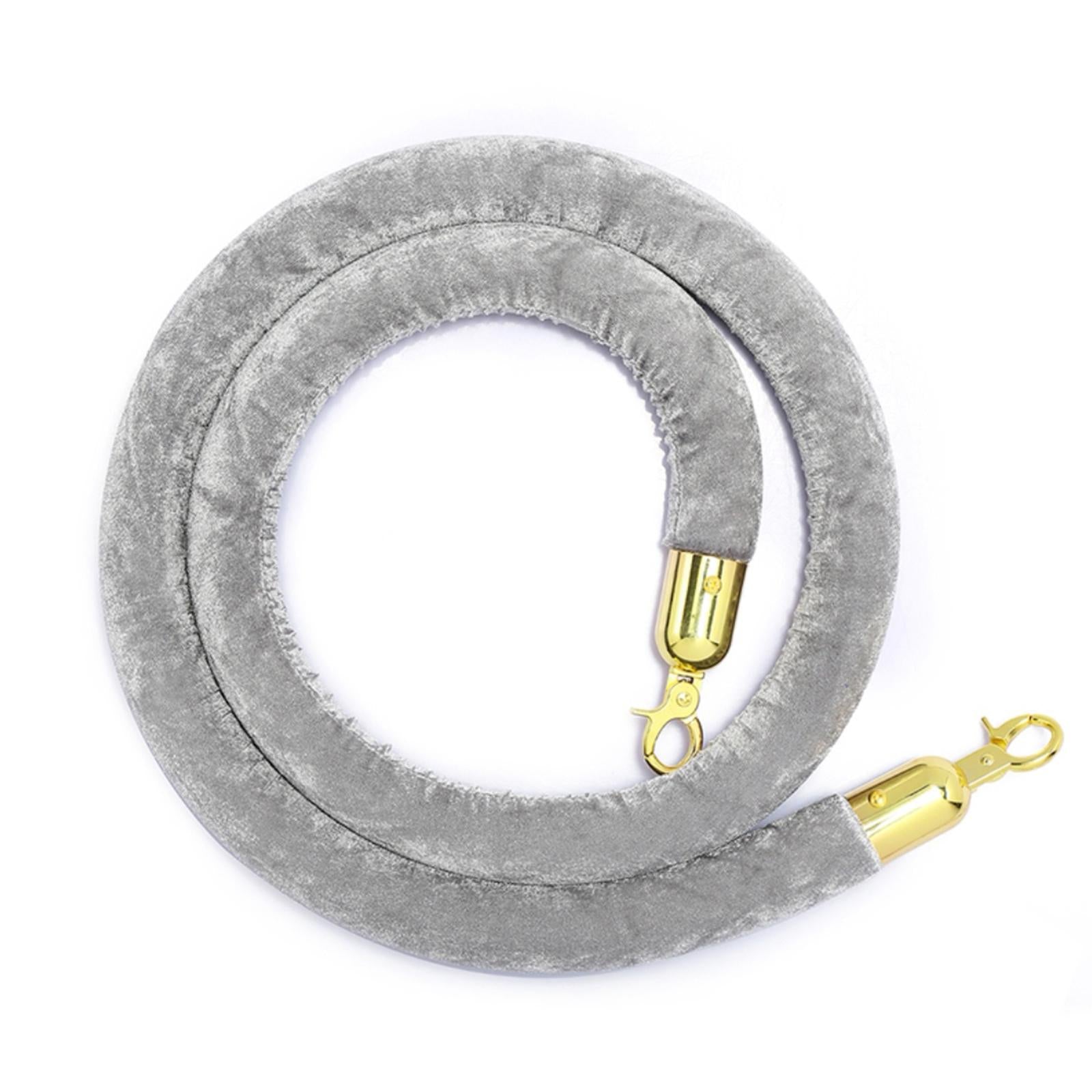 1Pcs Rope Velvet 1.5M Crowd Control for Exhibition Celebration Gray