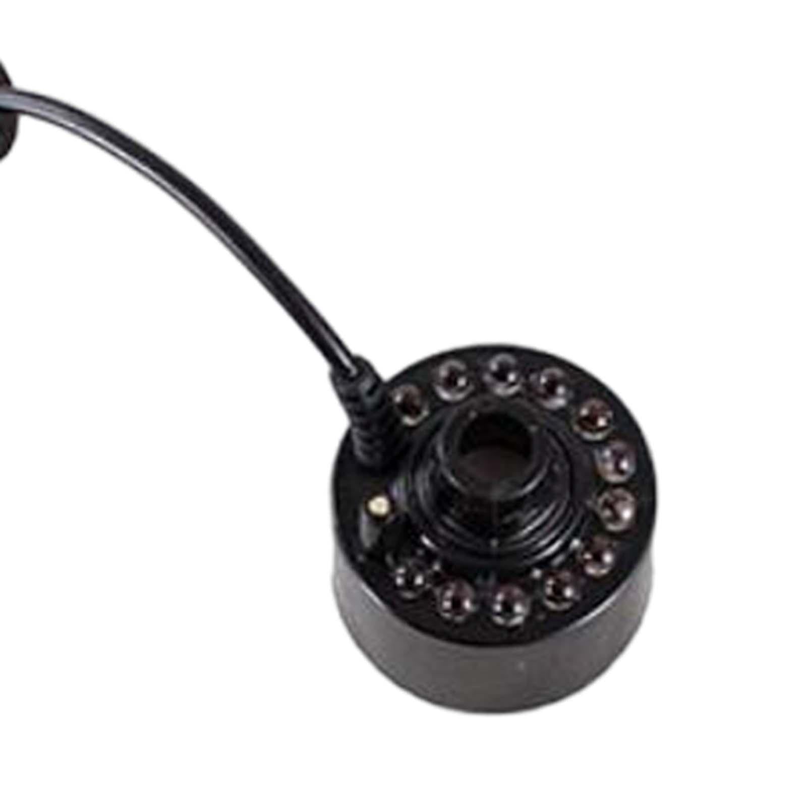 20mm Mist Maker 12 LED Pond Fog Machine for Halloween Garden Home
