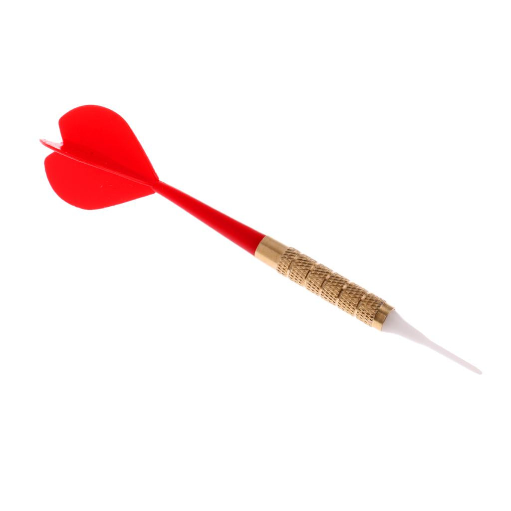 14g Plastic Metal Barrels Safety Soft Tip Dart for Home Game Room Bar Red