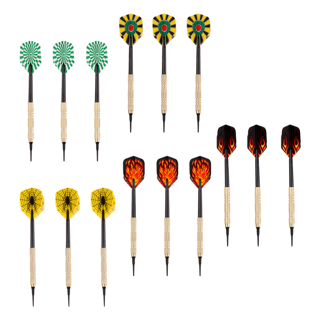 15 Pieces Safety Soft Tip Darts Extra Tips Set for Electronic Soft Dartboard