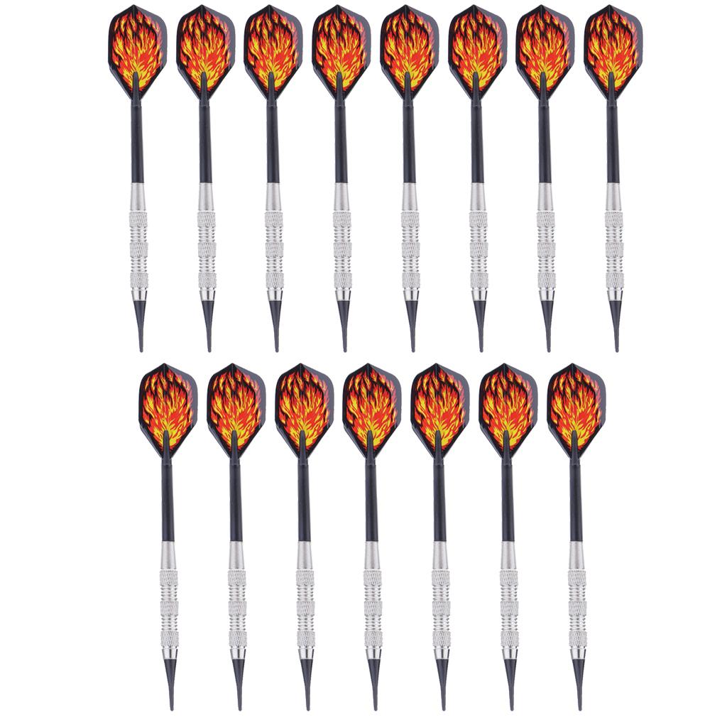 15 Pieces Classic Style Home Game Soft Tip Darts Safety Soft Darts Set Model 6
