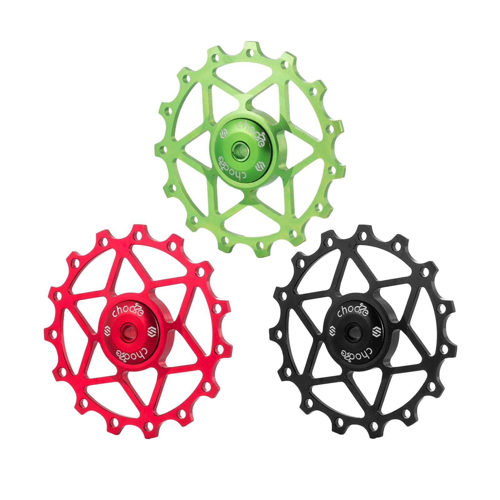 13/15T Ceramic Bearing Jockey Pulley Wheel Bike Rear Derailleur Black 13T