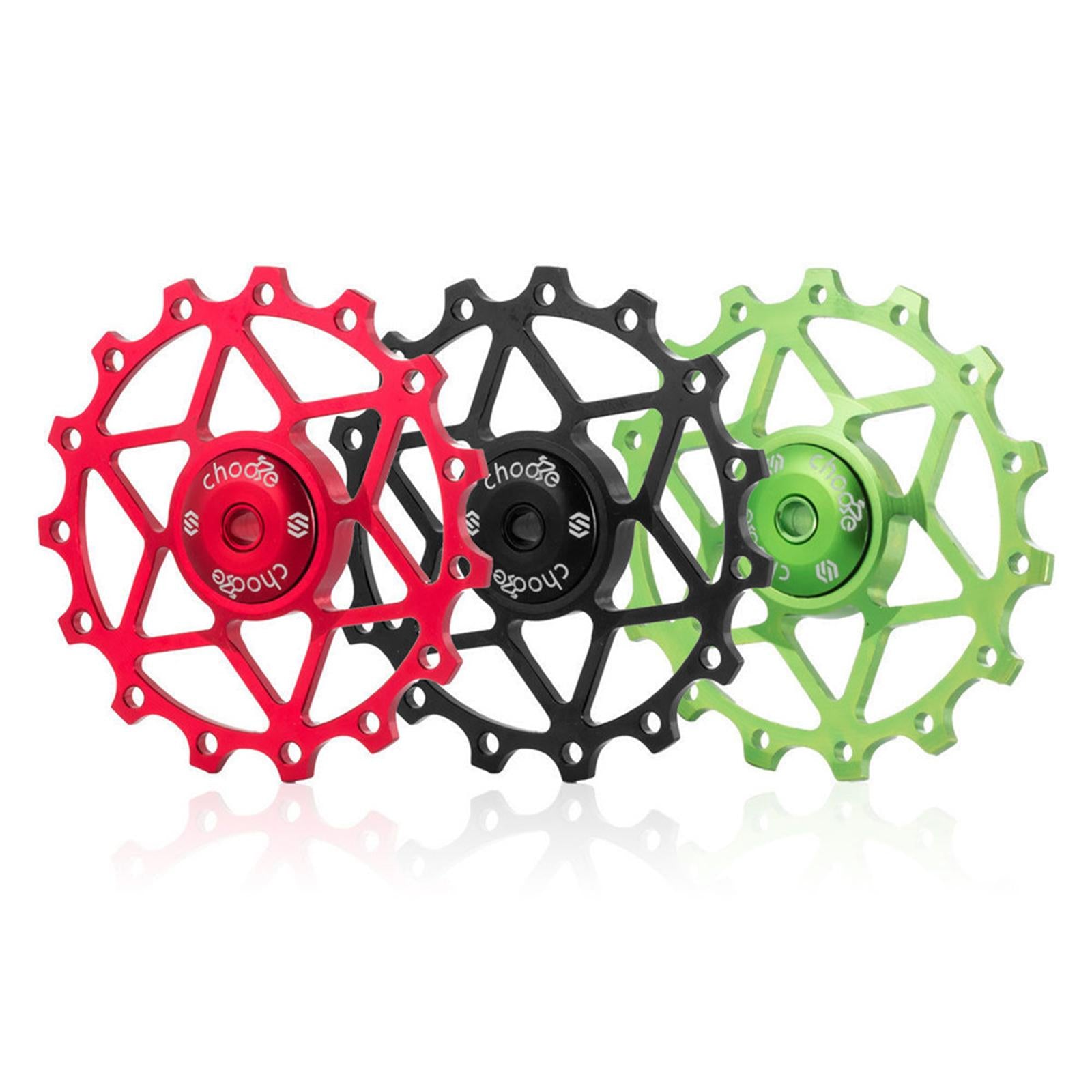 13/15T Ceramic Bearing Jockey Pulley Wheel Bike Rear Derailleur Black 13T