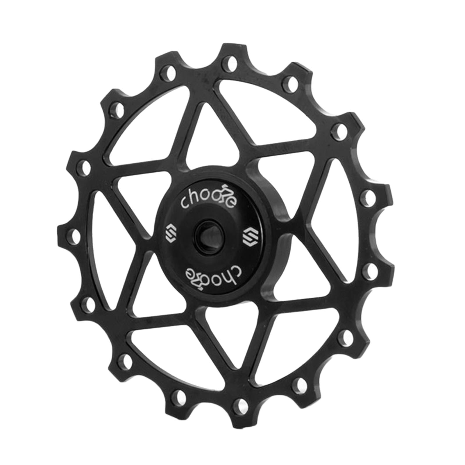 13/15T Ceramic Bearing Jockey Pulley Wheel Bike Rear Derailleur Black 13T