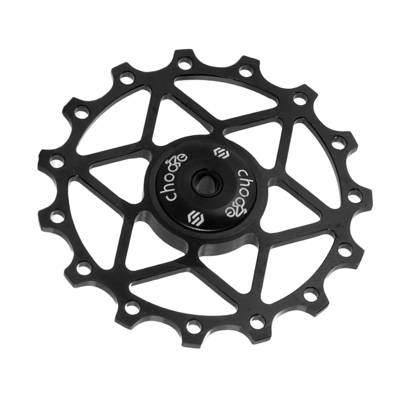 13/15T Ceramic Bearing Jockey Pulley Wheel Bike Rear Derailleur Black 13T