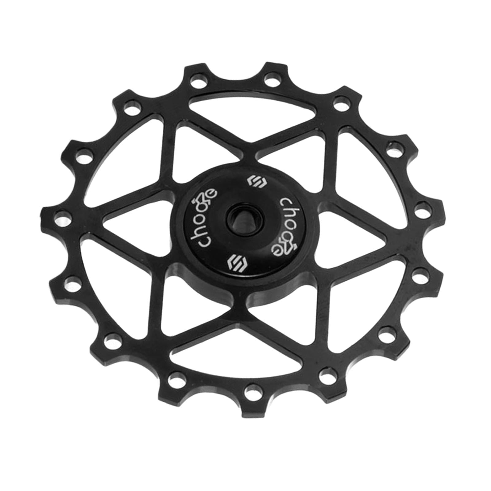 13/15T Ceramic Bearing Jockey Pulley Wheel Bike Rear Derailleur Black 13T
