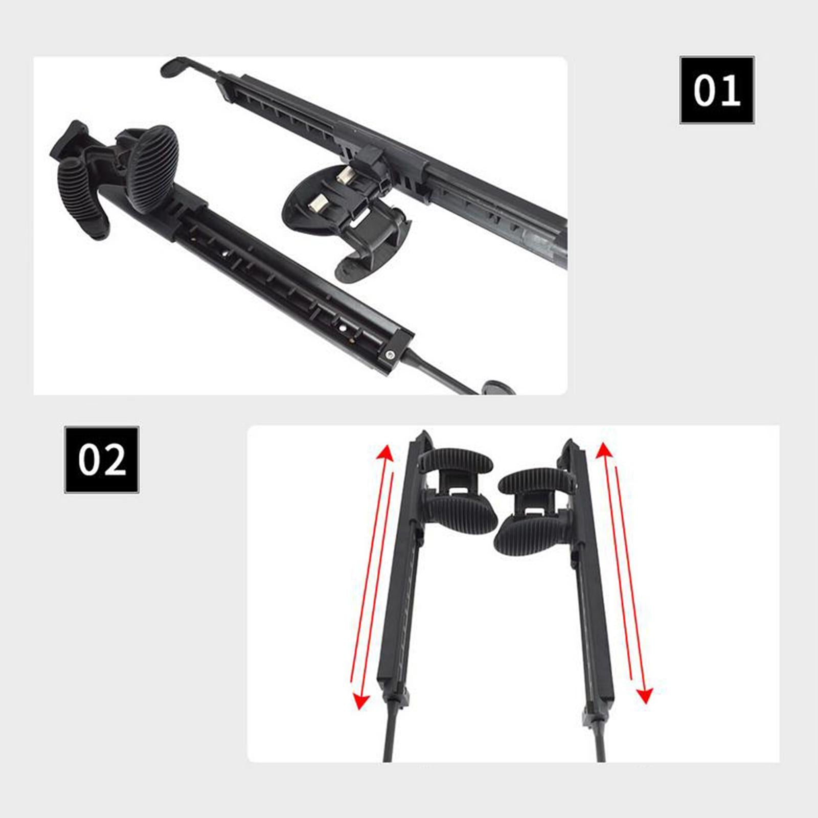 1 Pair Adjustable Kayak Footbrace Pedals Foot Pegs Footrest Rudder Control