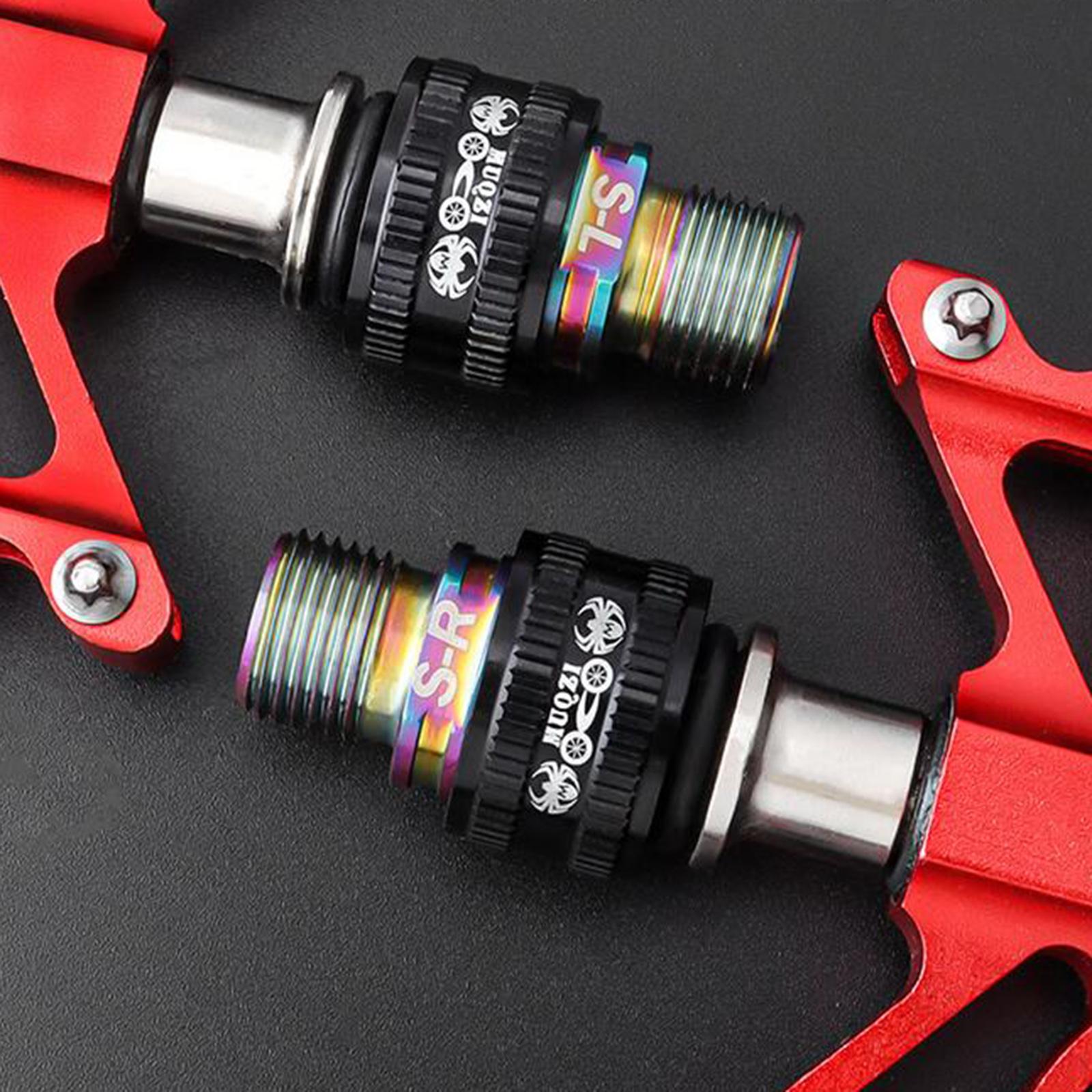 1 Pair Bike Pedal Extender Pedal Spacers 9/16inch Road MTB Bicycle Gold