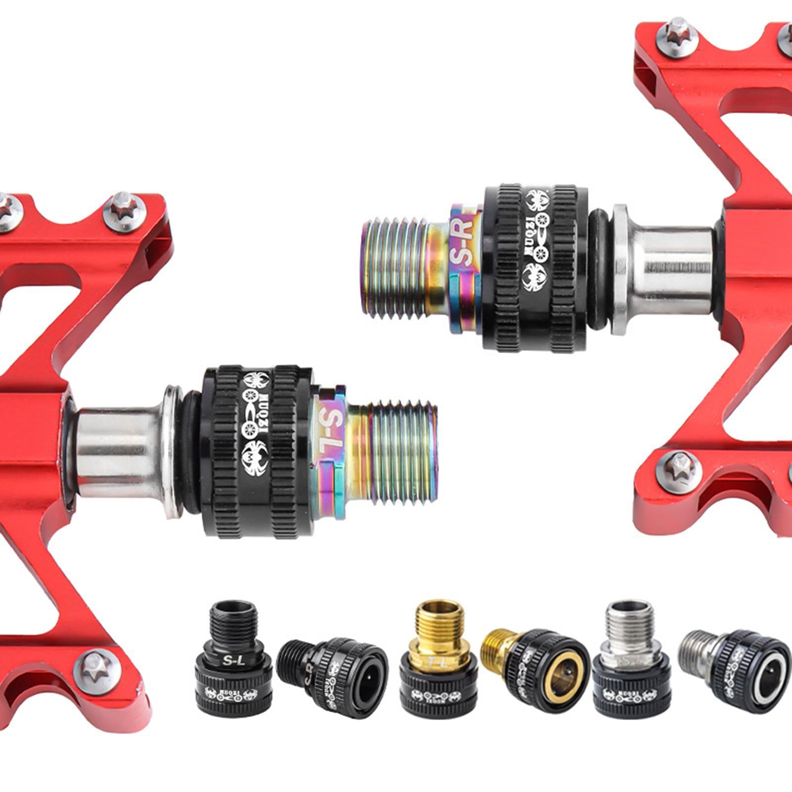 1 Pair Bike Pedal Extender Pedal Spacers 9/16inch Road MTB Bicycle Gold