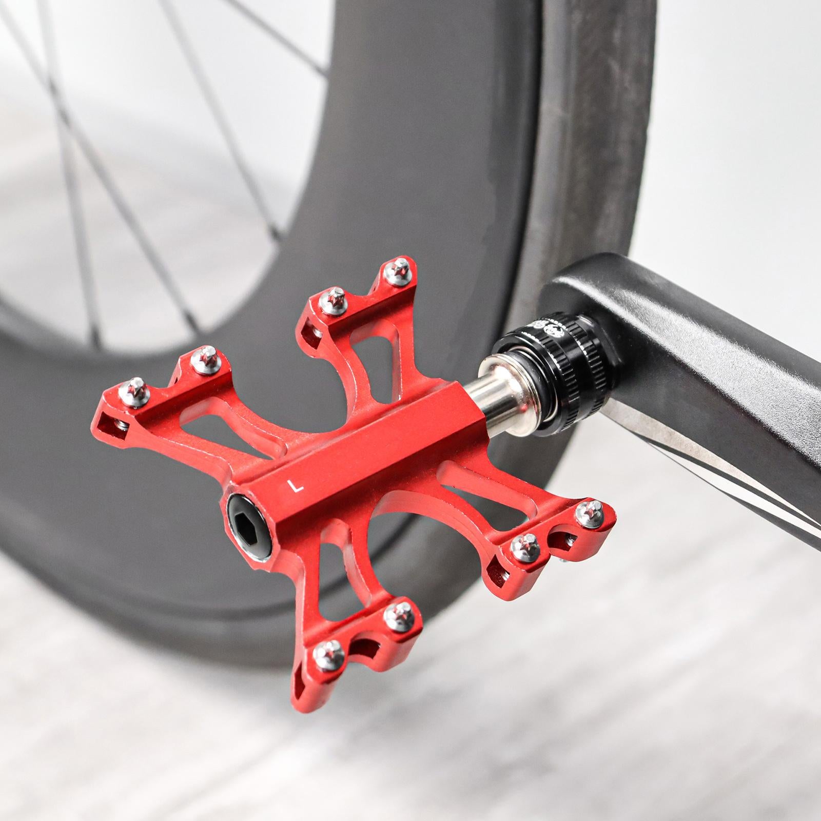 1 Pair Bike Pedal Extender Pedal Spacers 9/16inch Road MTB Bicycle Gold