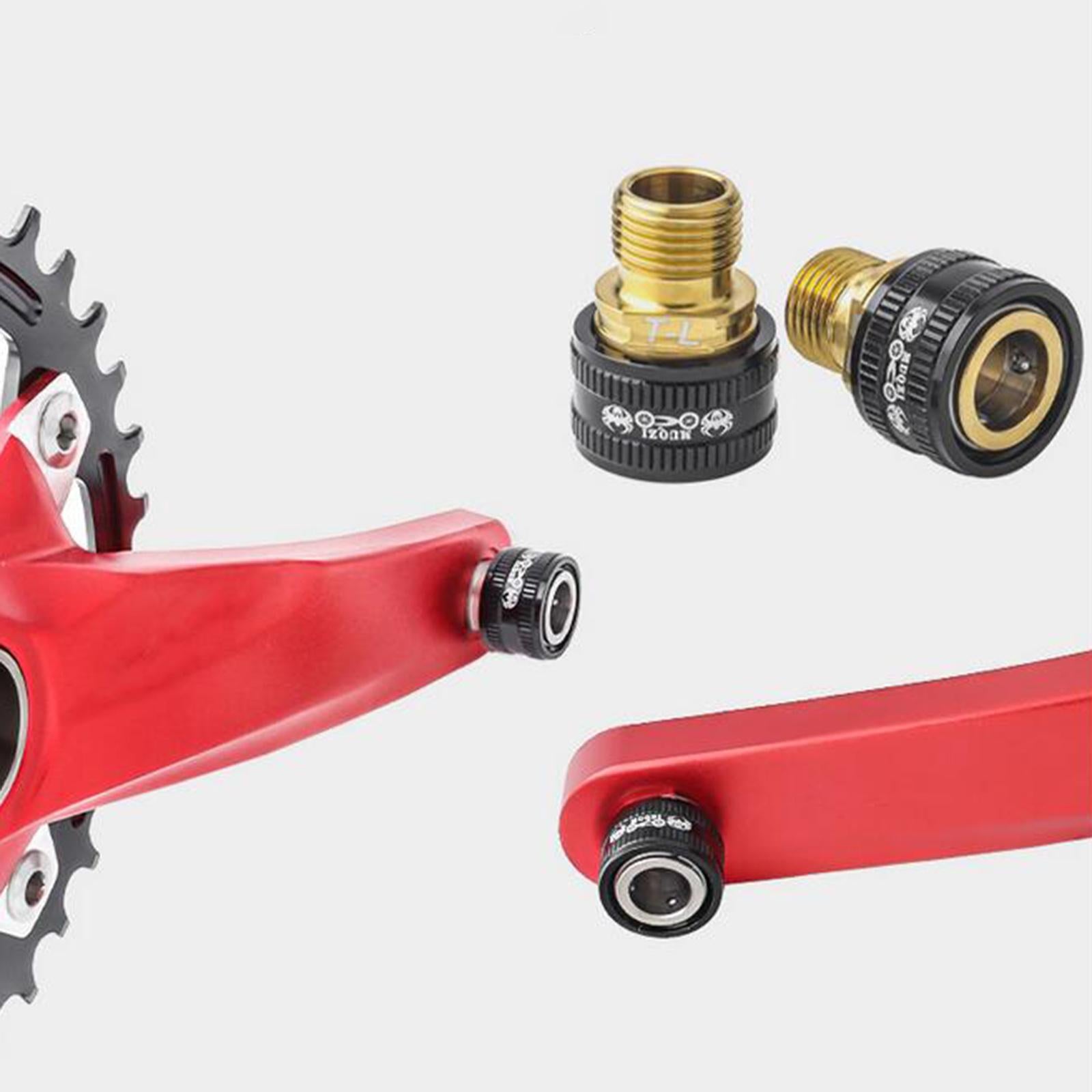 1 Pair Bike Pedal Extender Pedal Spacers 9/16inch Road MTB Bicycle Gold