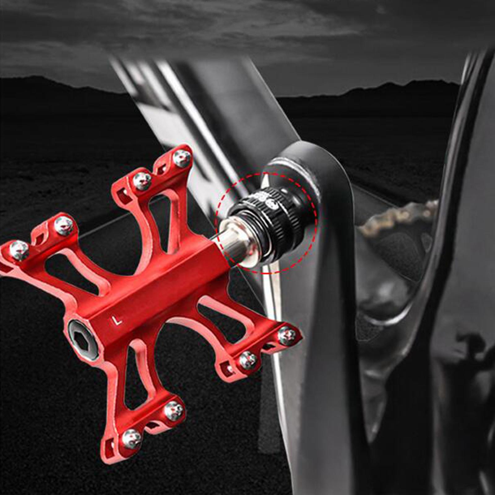 1 Pair Bike Pedal Extender Pedal Spacers 9/16inch Road MTB Bicycle Gold