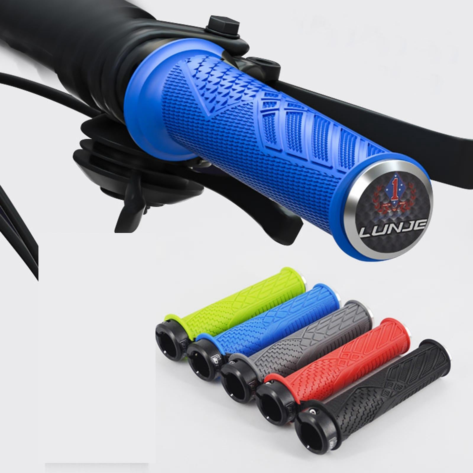 1 Pair Cycling Bike Handle Grips Cover Bicycle MTB Handlebar Anti-slip Blue