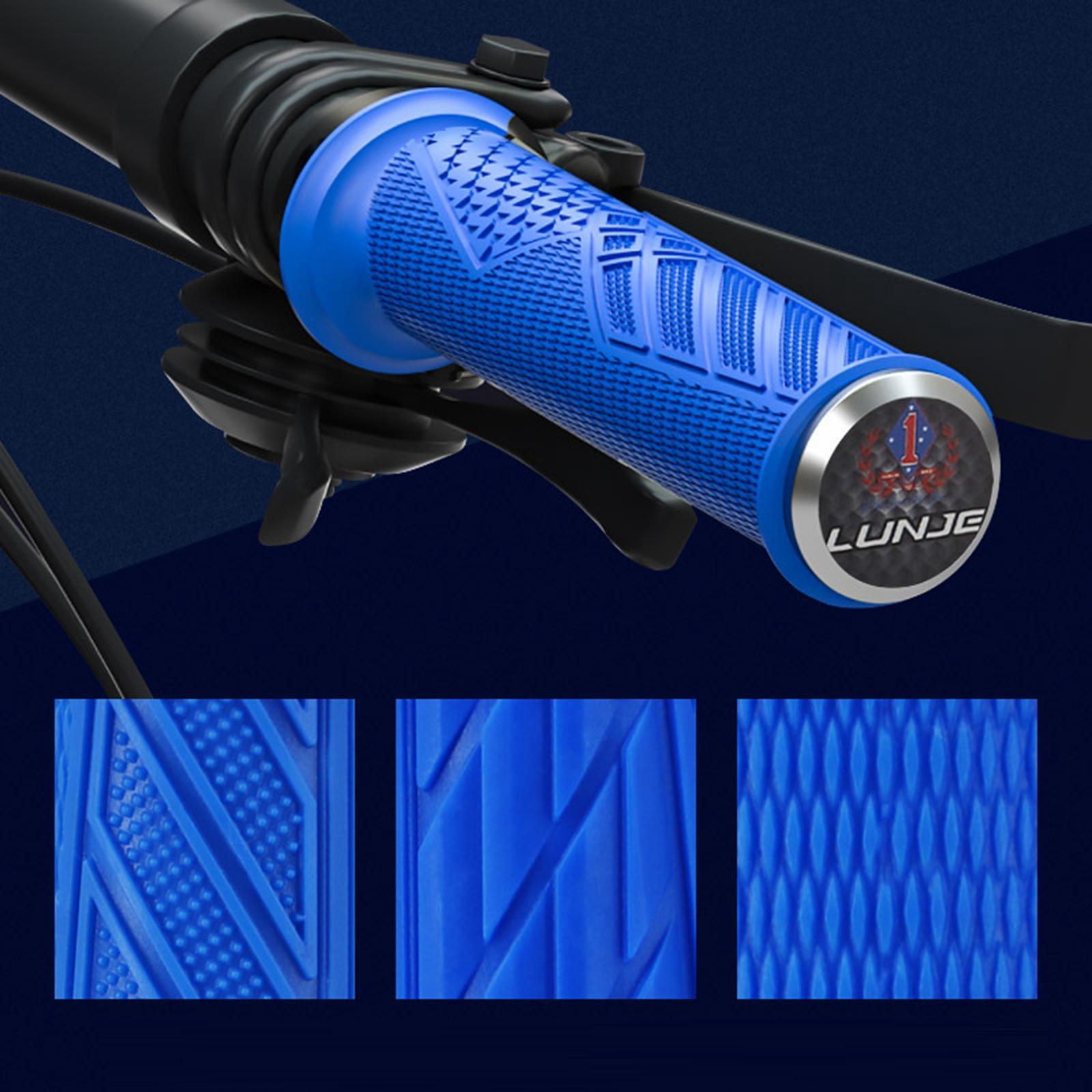 1 Pair Cycling Bike Handle Grips Cover Bicycle MTB Handlebar Anti-slip Blue