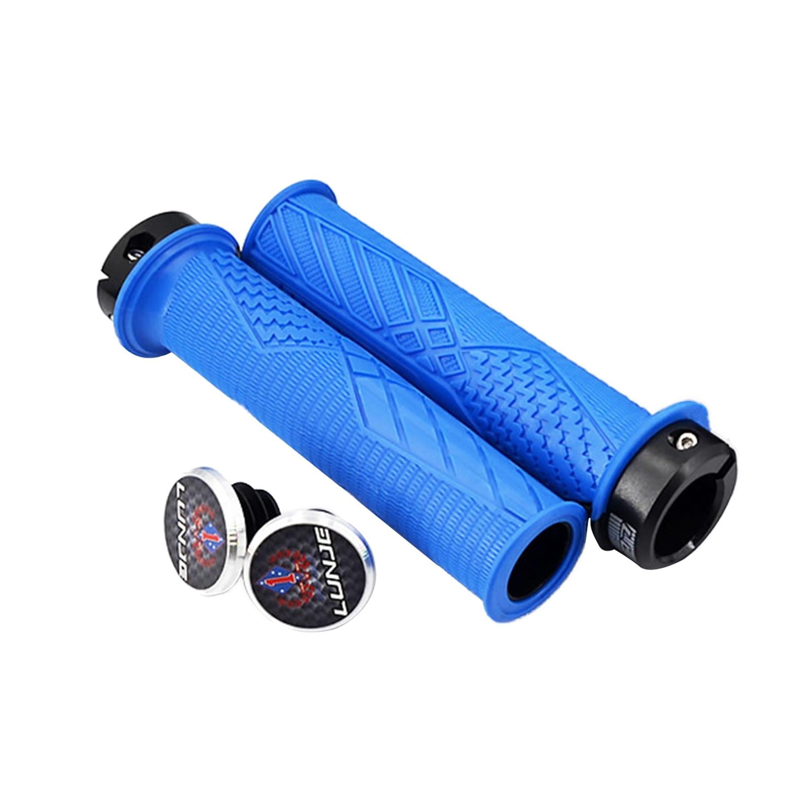 1 Pair Cycling Bike Handle Grips Cover Bicycle MTB Handlebar Anti-slip Blue