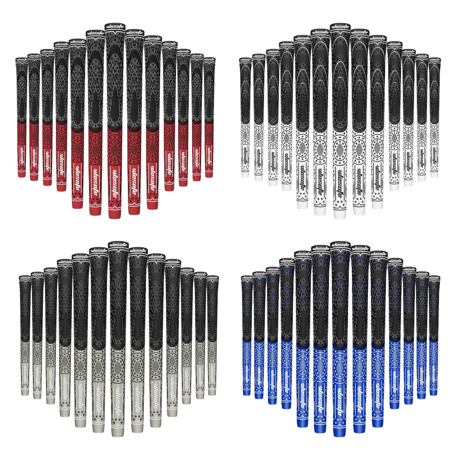 13Pcs Golf Grips Irons Wood Grip Non Slip Shock Absorption Training Aids Red Standard