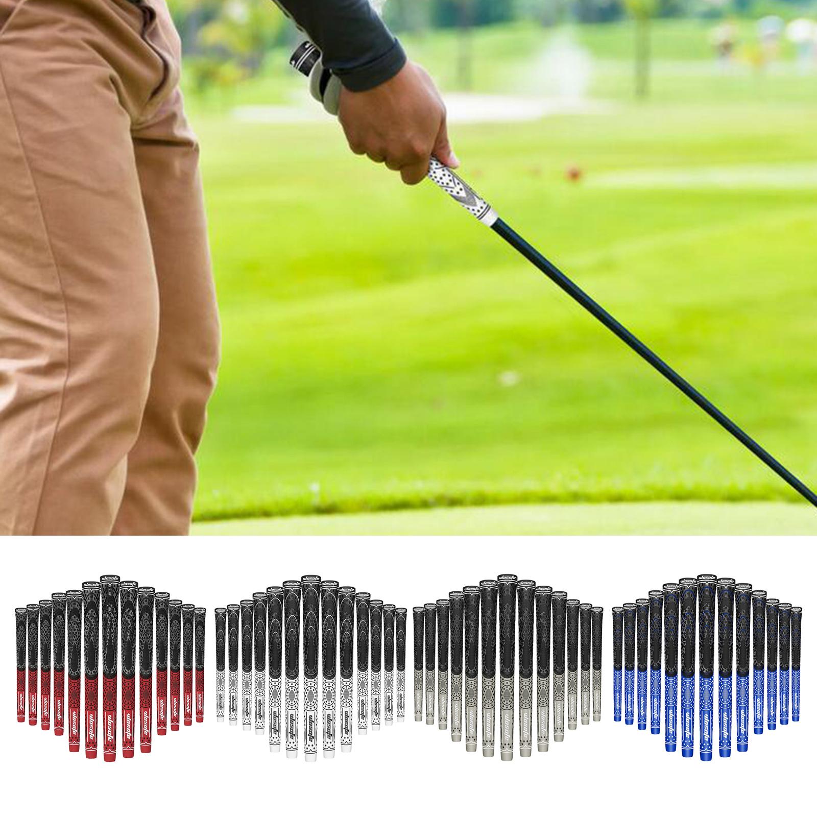 13Pcs Golf Grips Irons Wood Grip Non Slip Shock Absorption Training Aids Red Standard