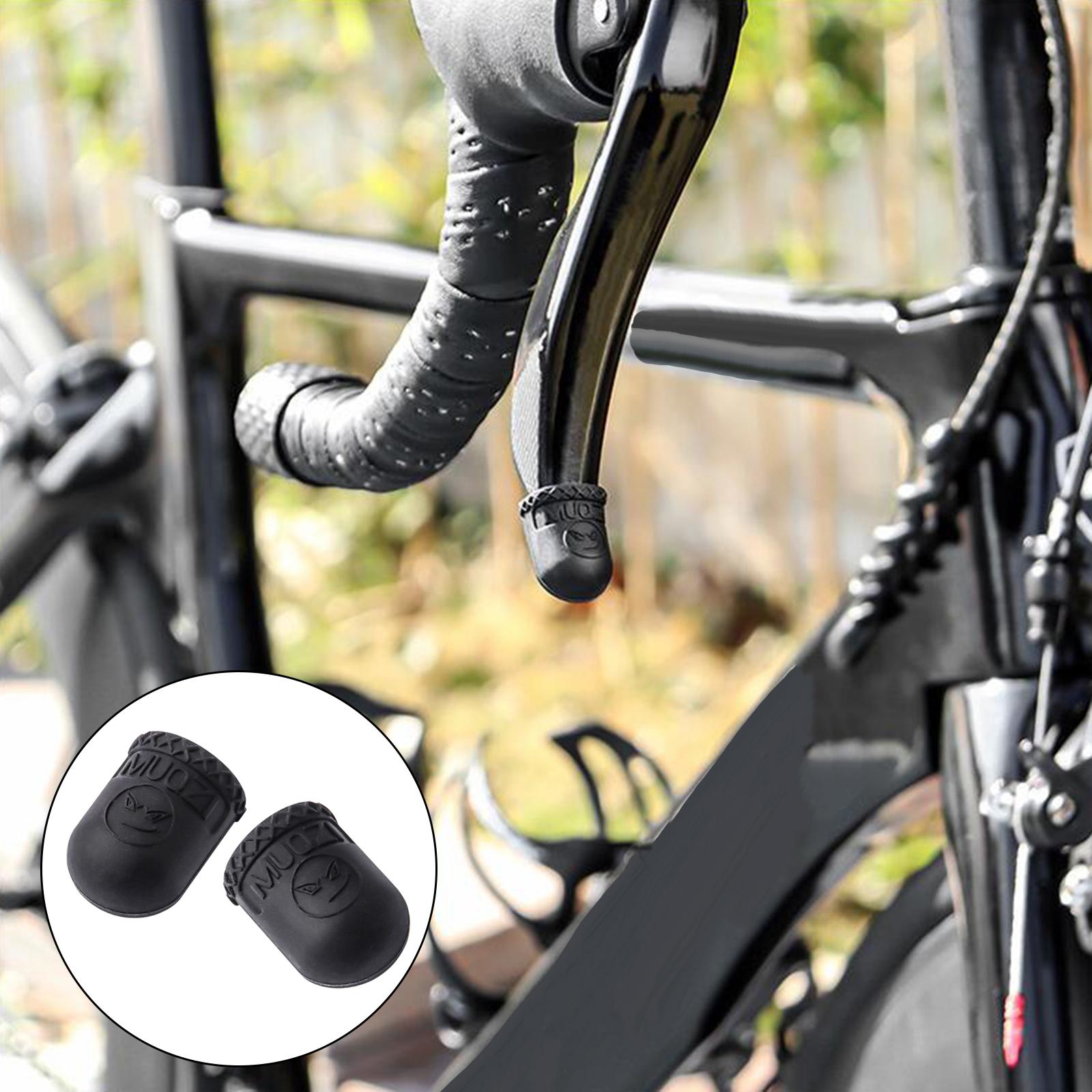 1 Pair Unisex Bicycle Brake Lever Cover Road Bike Protectors Black