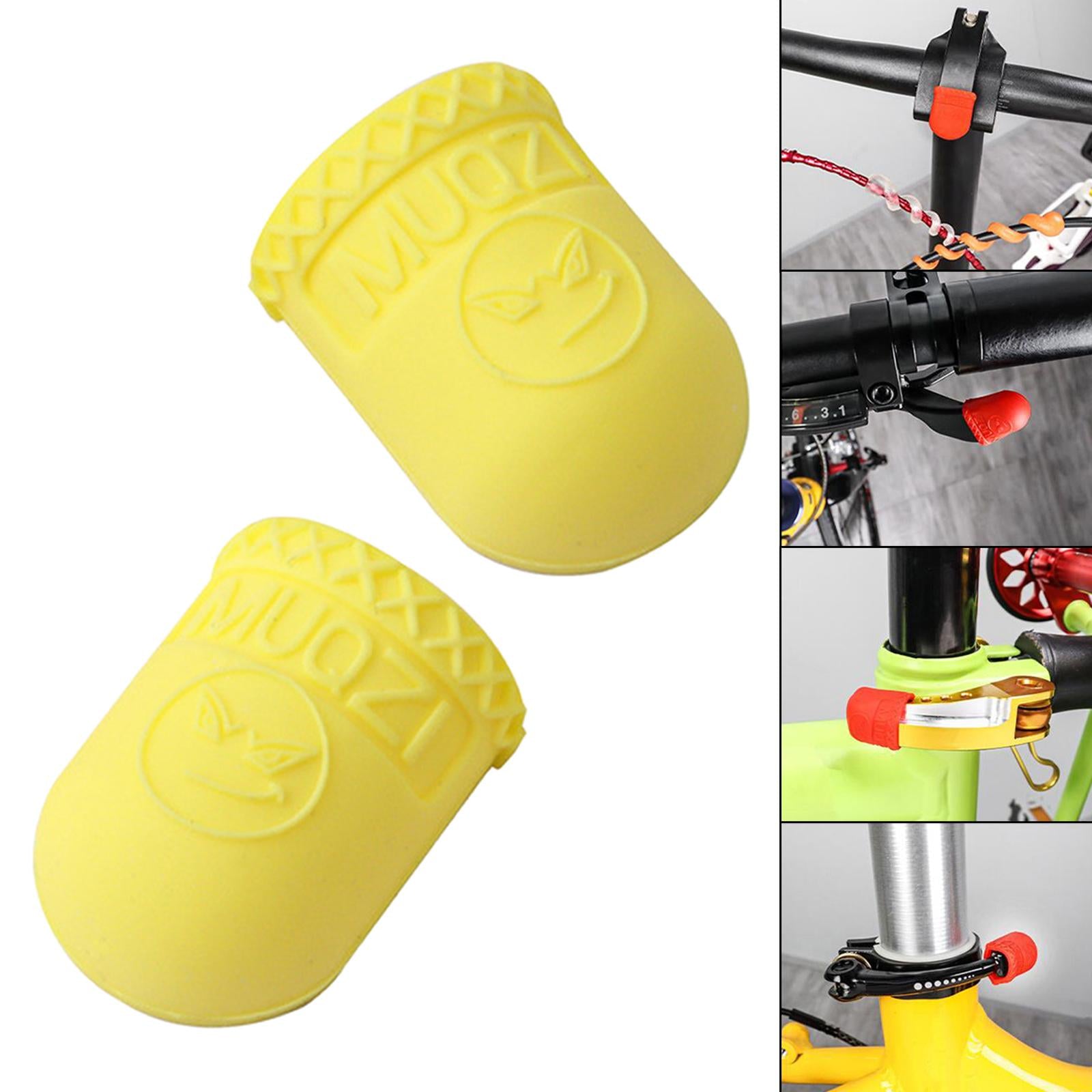 1 Pair Unisex Bicycle Brake Lever Cover Road Bike Protectors Golden