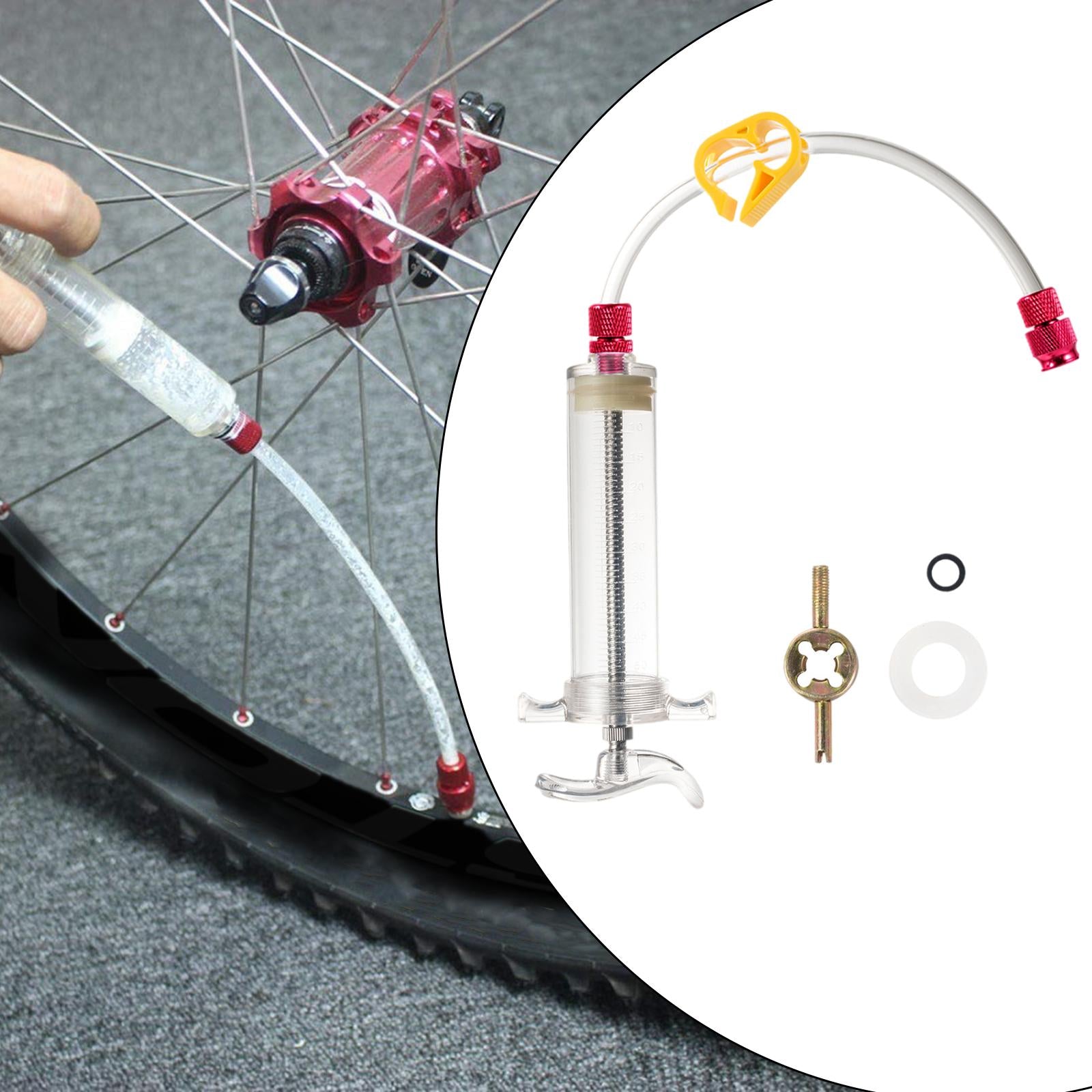 1 Set Sealant Injector Tubeless Tyre PVC for Cycling Bike Mountain Bike