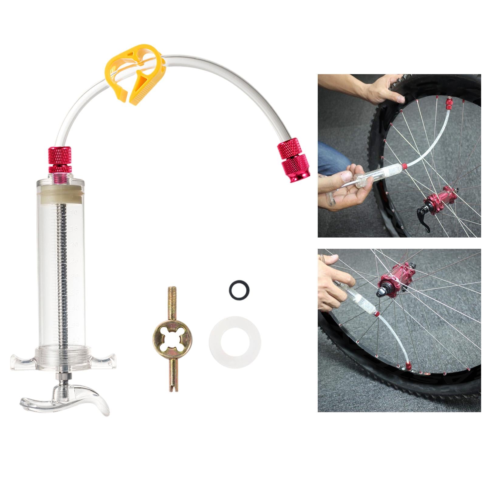 1 Set Sealant Injector Tubeless Tyre PVC for Cycling Bike Mountain Bike