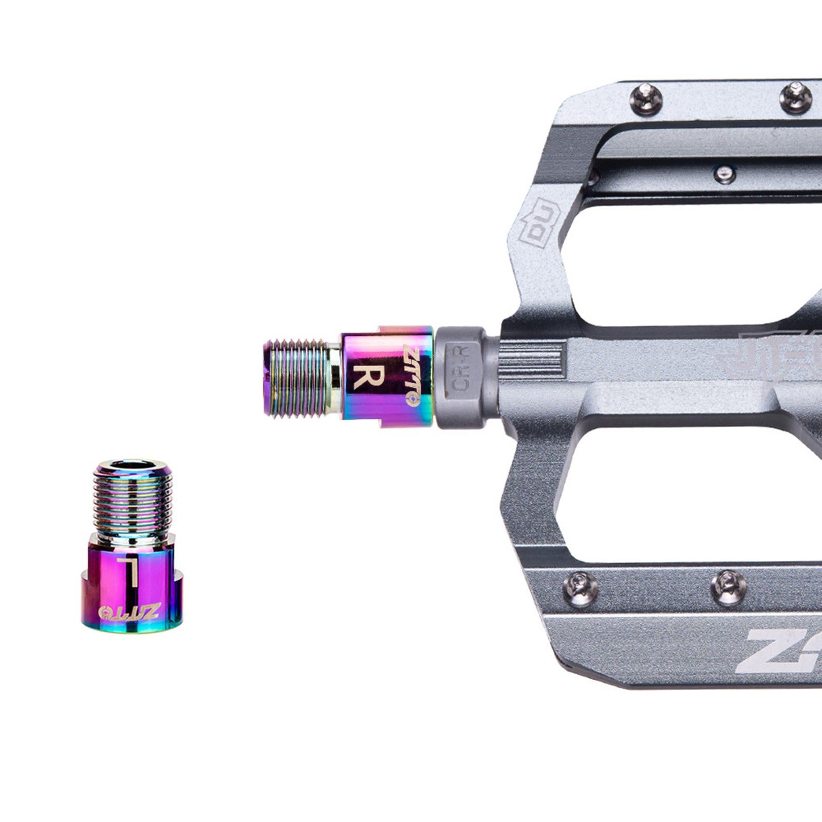 1Pair Bike Pedal extenders 9/16inch Cycling Accessories Spacers Kit 16MM